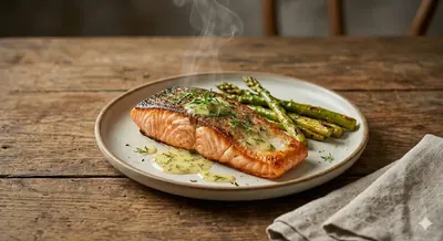 Resultado gourmet: plato listo para servir con calidad de restaurante